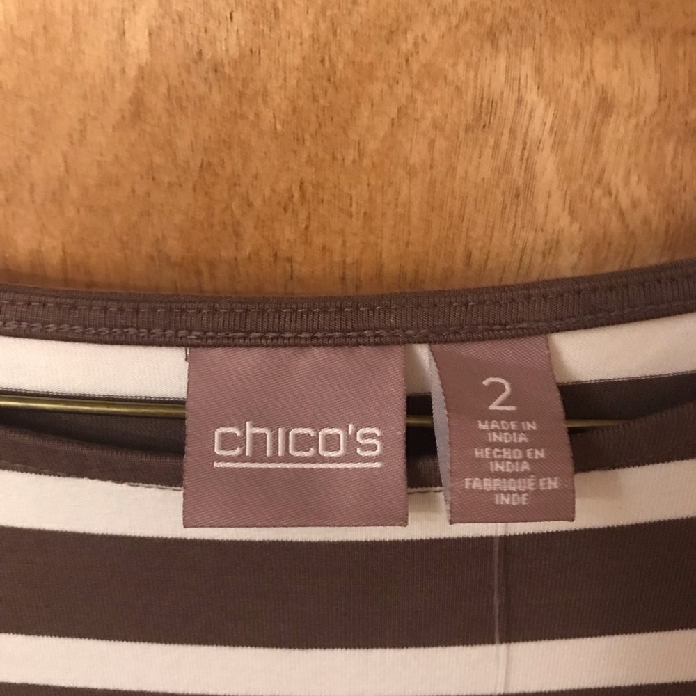 Chico’s Brown Stripe Dress